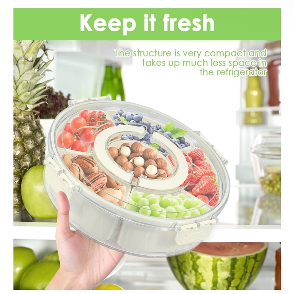 Divided rotating Food Server - Picture 6 of 7